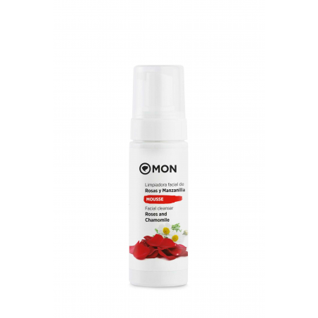 Mousse limpiadora facial rosa manzanilla 150ml mon