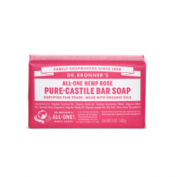 Jabon rosa pastilla dr. bronner´s 140g