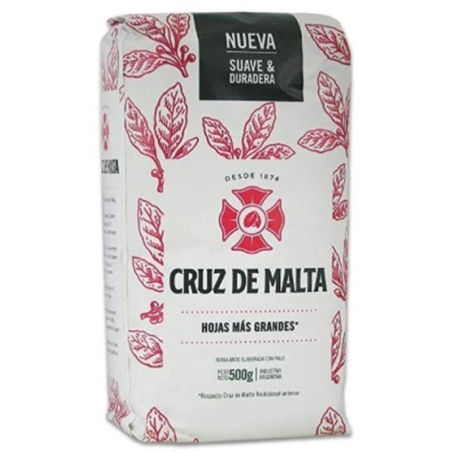 Yerba mate cruz de malta 500g suave y duradera
