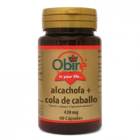 Alcachofa + cola caballo 300mg 60cap obire