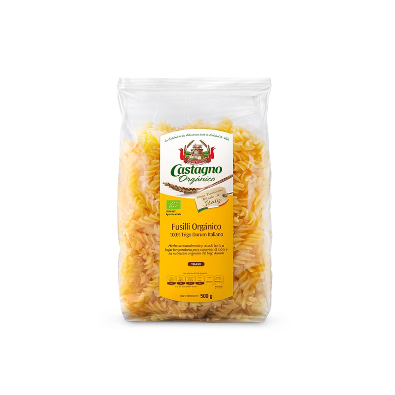 Espirales semola trigo blanco 500g castagno eco