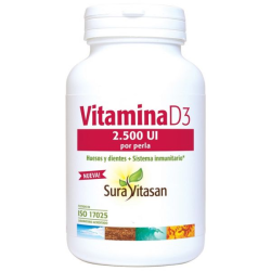 Vitamina d3 2500ui 120perlas sura vitasan