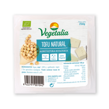 Tofu natural fresco 480g vegetalia bio