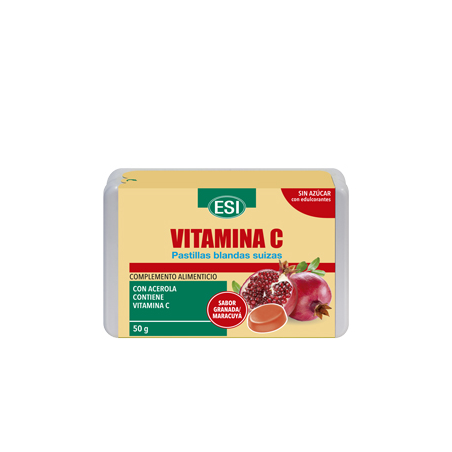 Vitamina c pastillas blandas granada maracuya 50g