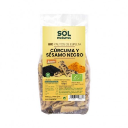 Bio palitos espelta curcuma sesamo 150g sol natura