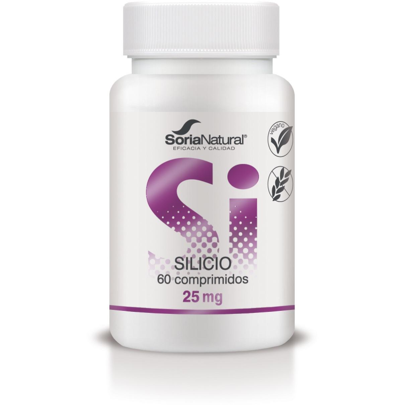 Silicio liberacion sostenida 60comp 25mg soria nat