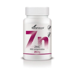 Zinc liberacion sostenida 200comp 25mg soria natur