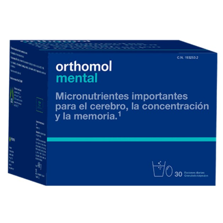 Orthomol mental 30 raciones (sobres/capsulas) acti