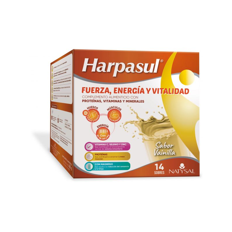 Harpasul batido fuerza vainilla 14 sobres natysal