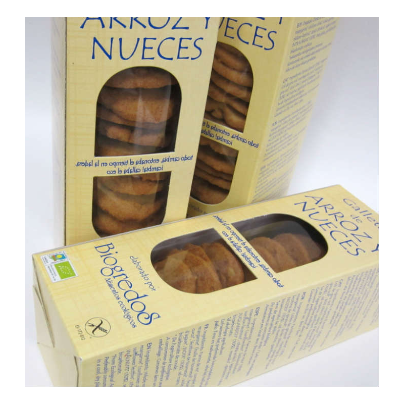 Galletas arroz y nueces 200gr