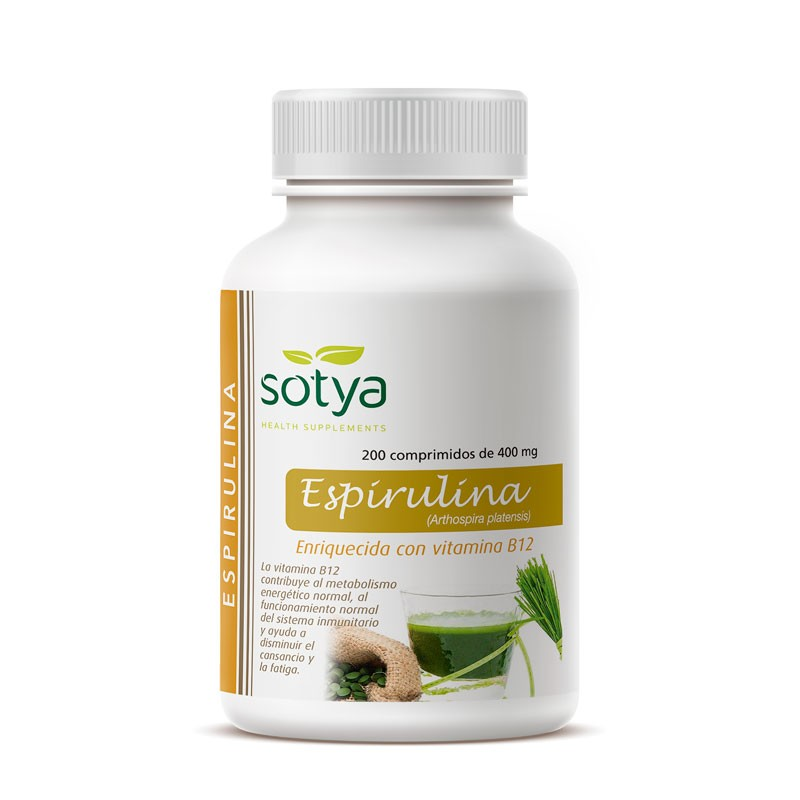 Espirulina 200 comprimidos 400mg sotya