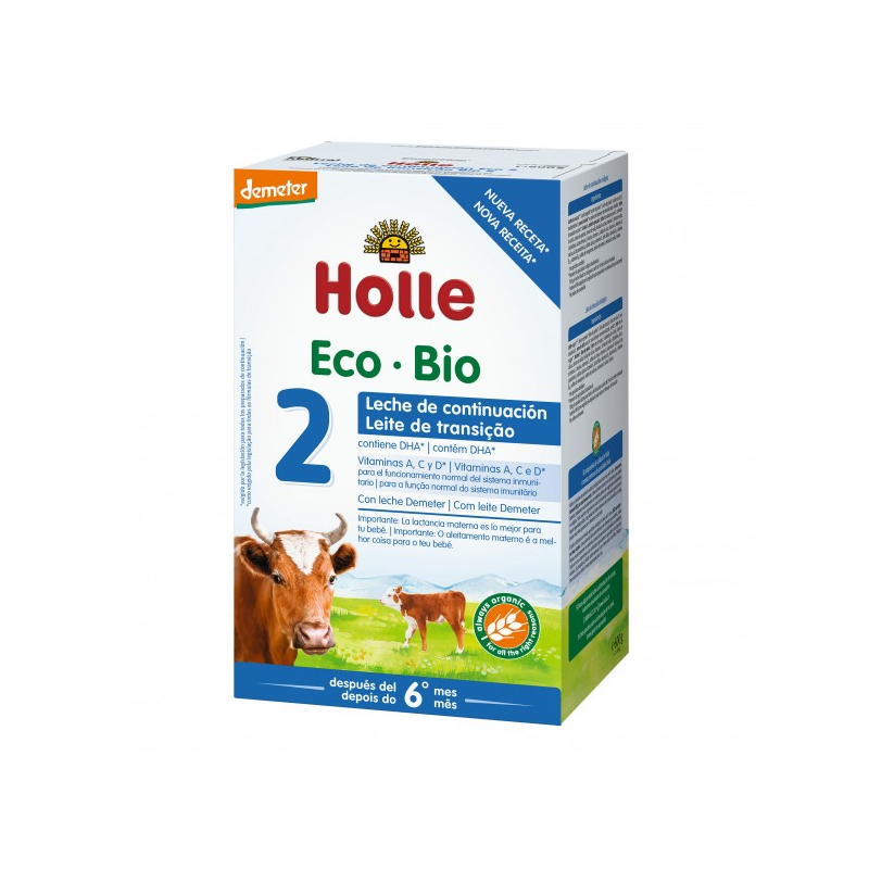 Holle leche continuacion 2 vaca +6 meses 600g