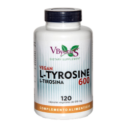 L-tyrosina 600mg 120cap vegan vbyotics