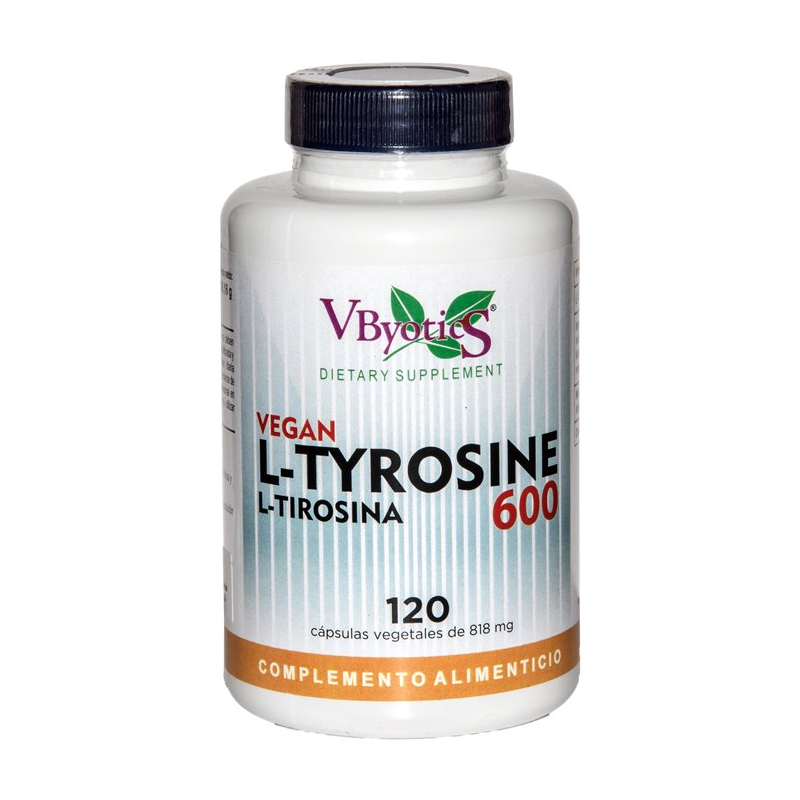 L-tyrosina 600mg 120cap vegan vbyotics