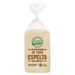 Pan molde trigo espelta sin corteza 300g biocop