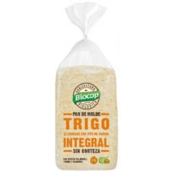 Pan molde trigo integral sin corteza 300g biocop