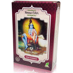 Henna polvo rojo burdeos 100g radhe shyam