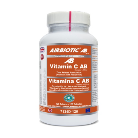 Vitamina c no acida 500mg 120cap airbiotic ab