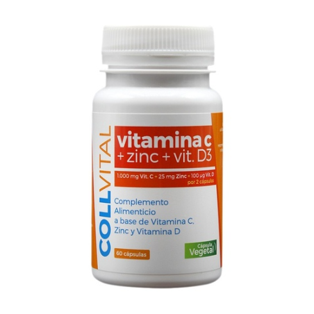 Vitamina c zinc d3 60cap collvital