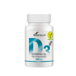 Vitamina d3 100ug 150comp soria natural