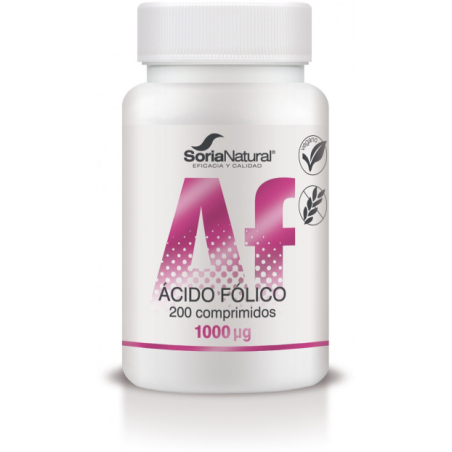 Acido folico 1000ug 200comp soria natural
