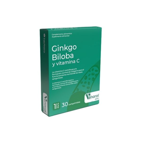 Ginkgo biloba vitamina c 30comp venarol circ herbo