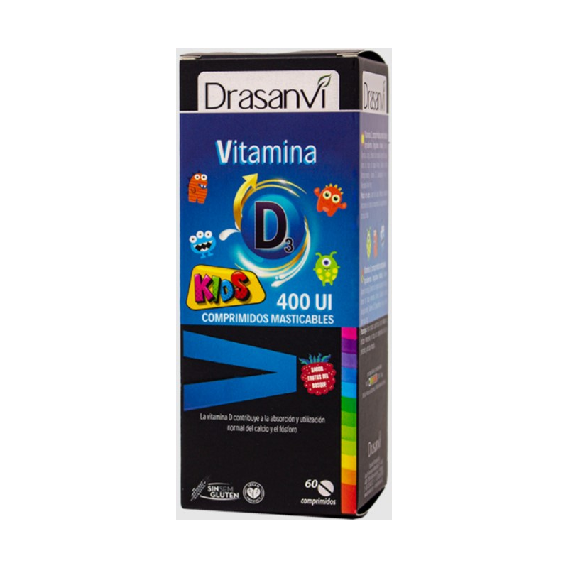 Vitamina d3 kids 400ui 60comp masticable drasanvi