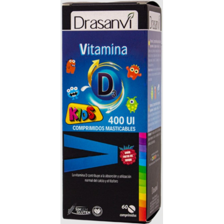 Vitamina d3 kids 400ui 60comp masticable drasanvi