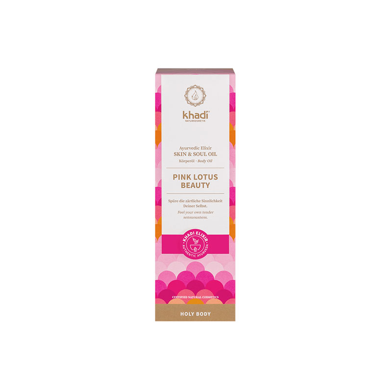 Aceite ayurveda loto rosado pink lotus khadi 100ml