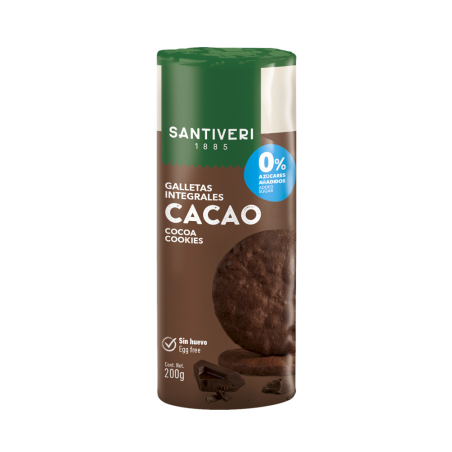 Galletas digestive tubo cacao s/a 190g santiveri