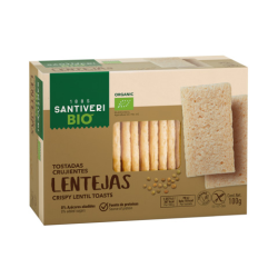 Tostadas crujientes lentejas bio santiveri 100g