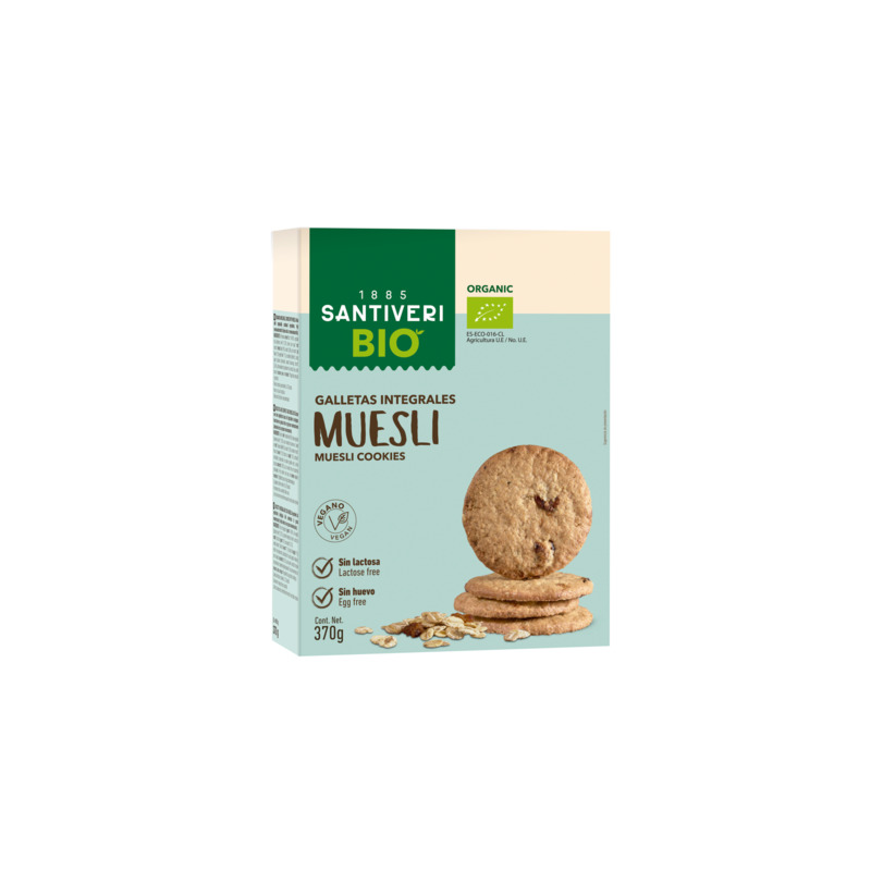 Galletas digestives muesli 330gr bio santiveri
