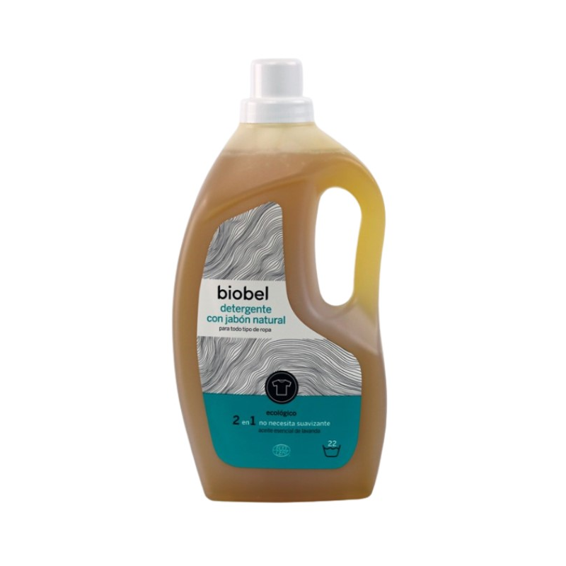 Detergente ropa maquina jabon natural biobel 1.54l