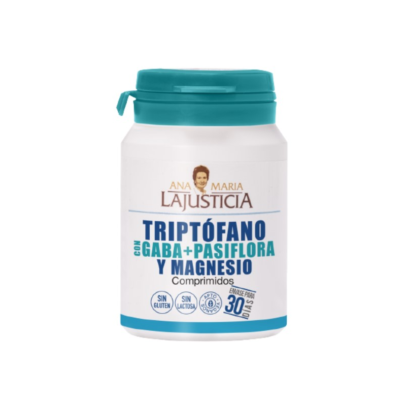Triptofano gaba pasiflora mg 60comp ana maria just