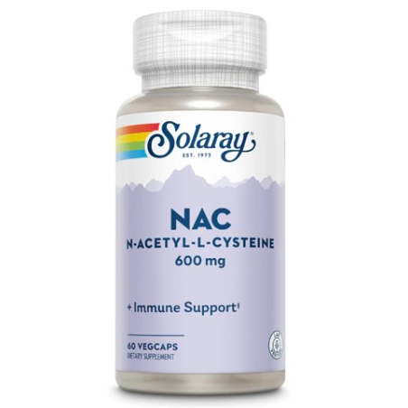 Nac n-acetyl cysteina 600mg 60vegcaps solaray