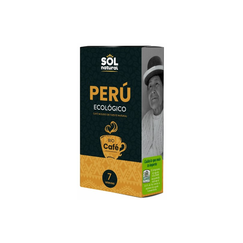 Cafe molido tueste natural peru sol natural 250g