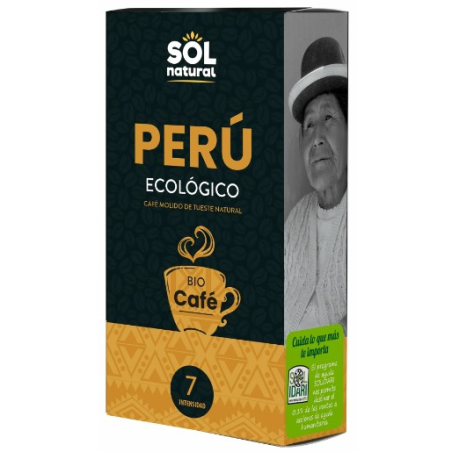 Cafe molido tueste natural peru sol natural 250g