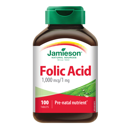 Jamieson acido folico 1000ug 100comp