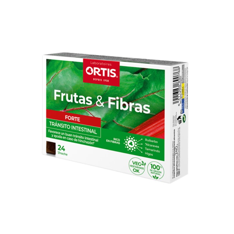 Frutas y fibras forte 24 cubos ortis
