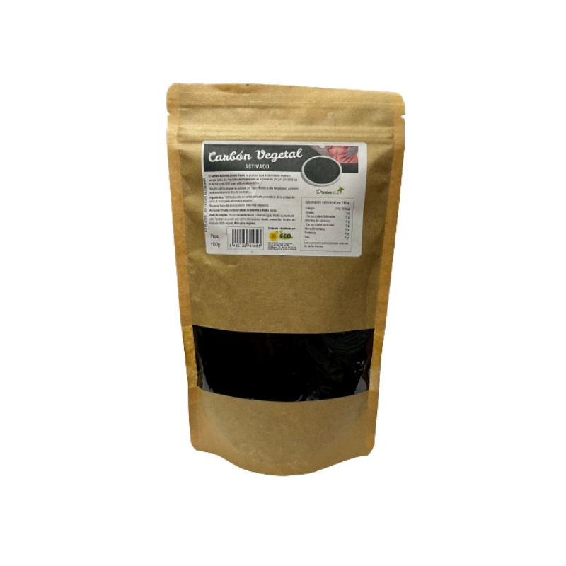 Carbon vegetal activado 100g eco dream foods