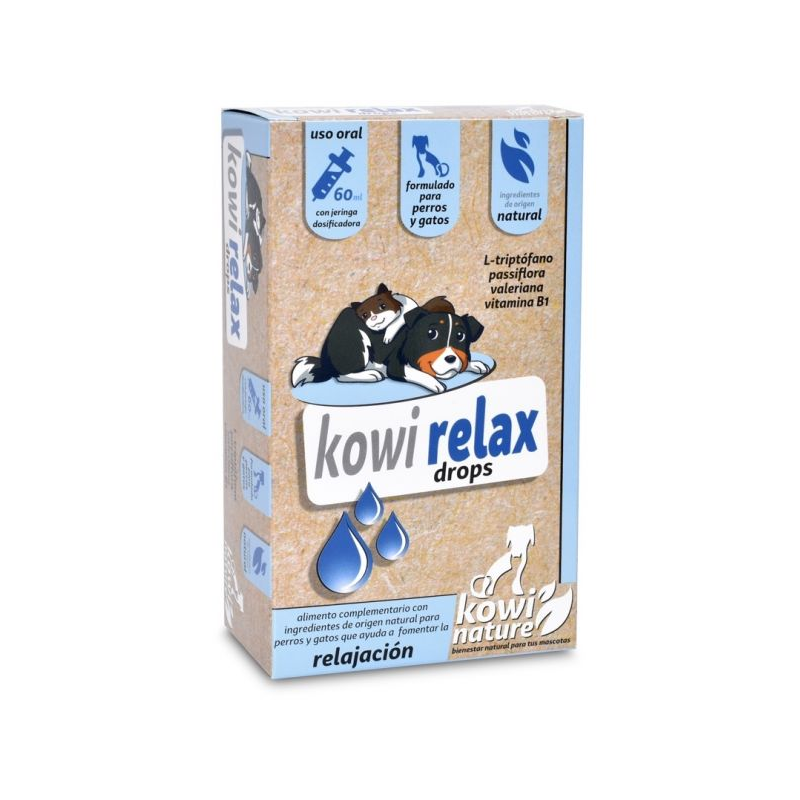 Kowi relax drops perros y gatos 60ml pinisan