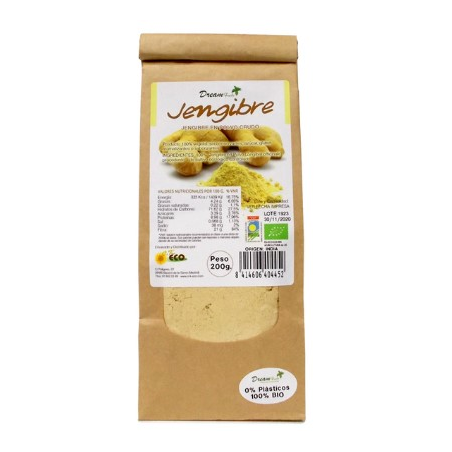 Jengibre polvo 250g eco dream foods bolsa