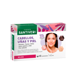 Cabello piel uñas,biotin 48 comp santiveri