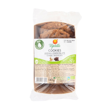 Cookies avena coco chocolate 140g vegetalia eco