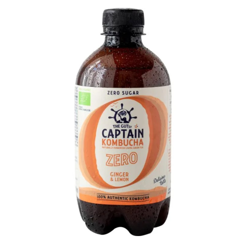 Captain kombucha  jengibre limon zero 400ml bio