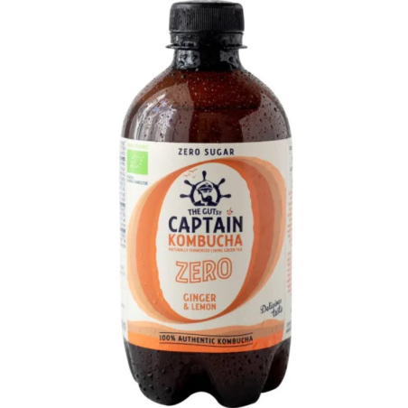 Captain kombucha  jengibre limon zero 400ml bio