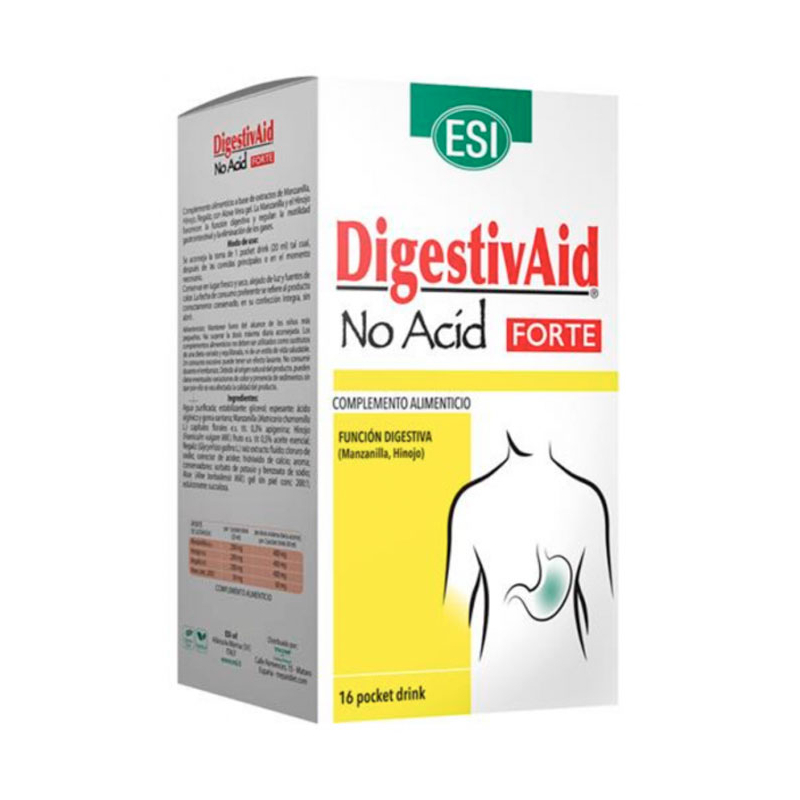 Digestivaid no acid forte 16 pocket drink