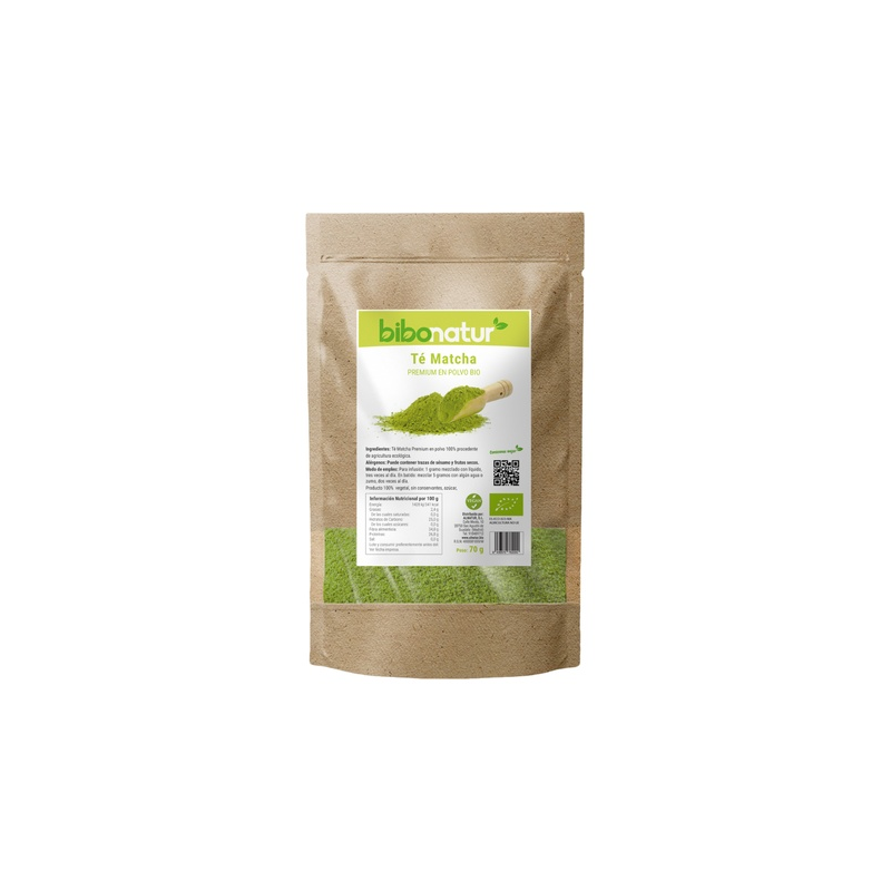 Te matcha premium polvo bio bibonatur 70g