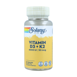 Vitamina d3+k2 60cap solaray