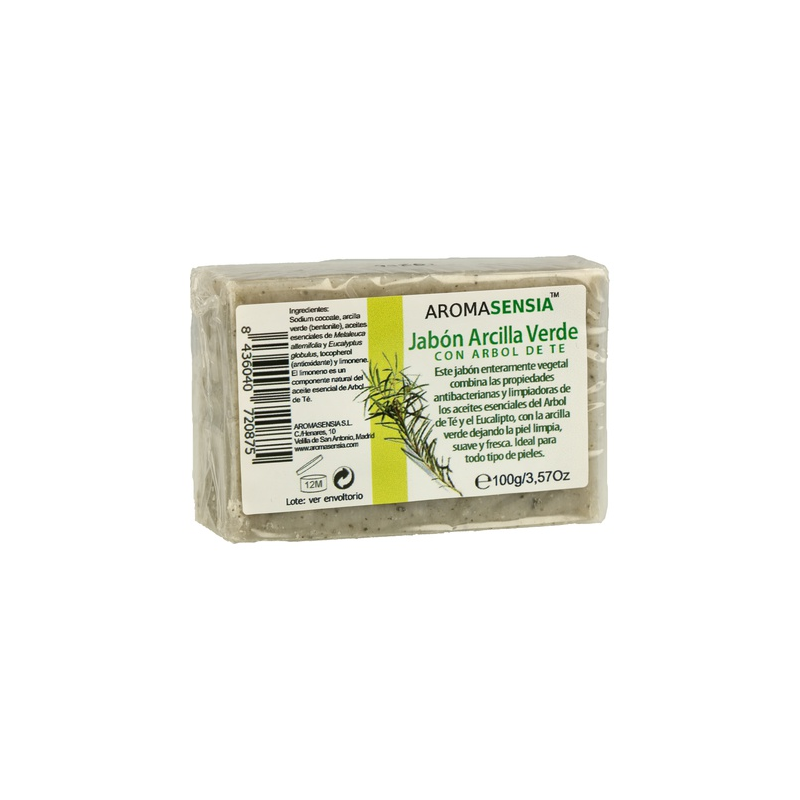 Jabon arcilla verde arbol te 100g aromasensia